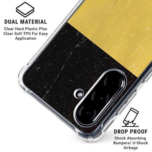 Belgium Flag Distressed Galaxy A36 5G Clear Case